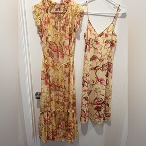 AU1 NWT Zimmermann Ruffled floral-print crepon midi dress